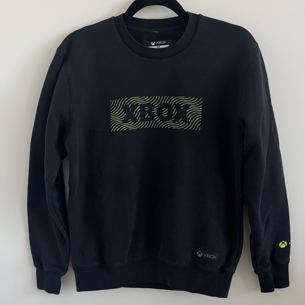 Xbox Black Sweatshirt Sz S